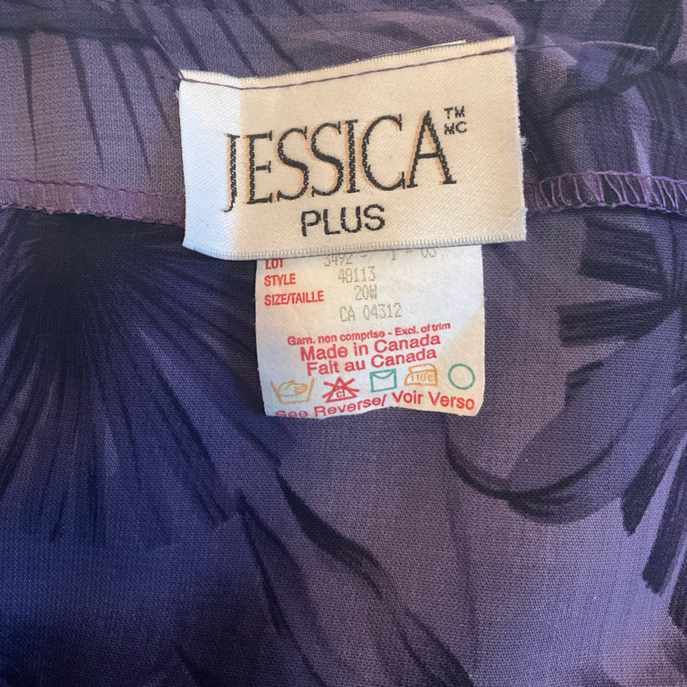 Jessica Vintage Purple Floral Maxi Skirt - Picture 2 of 8